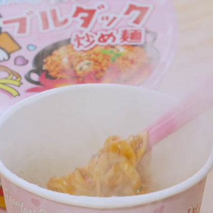 BULDAK ROSÉ SPICY CHICKEN ★ STIR-FRIED NOODLES, GLASS NOODLES & TTOEKBOKKI // SAMYANG